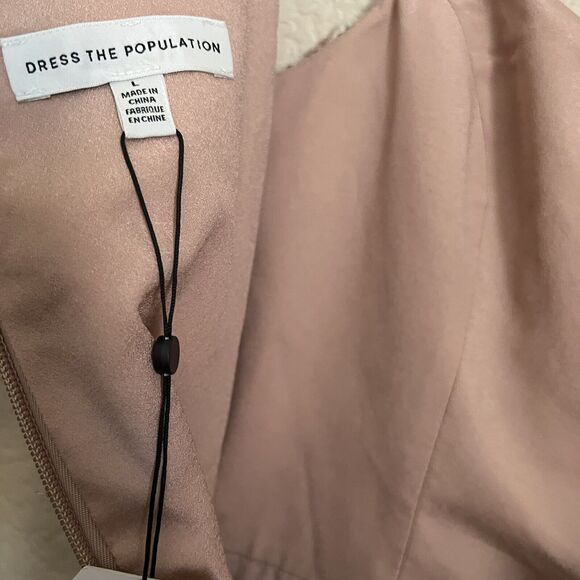 Dress the Population NWT Jill sequin cocktail dress sz L - Picture 6 of 8